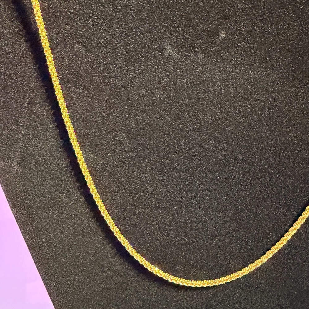 18K Gold Plated 304 Stainless Steel Twist Chain Necklace Elegant Women's Jewelry - Picture 13 of 13